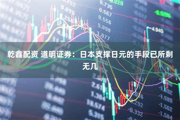 乾鑫配资 道明证券：日本支撑日元的手段已所剩无几