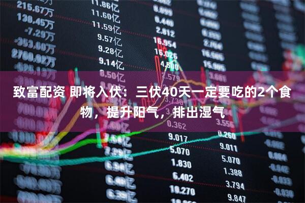 致富配资 即将入伏：三伏40天一定要吃的2个食物，提升阳气，排出湿气